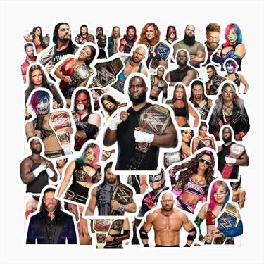 Imagem de 4 Sheets Wrestling Stickers for Water Bottles Wrestling Birthday Party Supplies for Kids Party Decorations Party Favors, Car Stickers and Decals