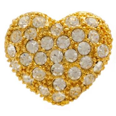 Imagem de Broche Strass Coração BRG6359 - Akasaki, Dourado