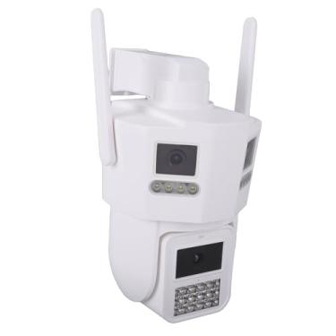 Imagem de Yunseity Câmera de Segurança de Lente Tripla, Câmera de Segurança WiFi PTZ Com Visão de 360 ​​graus Com Detecção Humana AI, Câmera de Vigilância à Prova de água IP66 Com Rastreamento