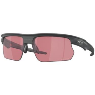 Imagem de Oakley Pacote de óculos de sol OO9400: OO 9400 BISPHAERA 940007 Carbono Fosco/Prizm Dark Golf Policarbonato Padrão e Coleira Vermelha Grande Kit de acessórios