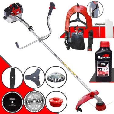 Imagem de Roçadeira Toyama RT52L 52cc 2HP Com Carretel e Faca 3 Pontas + Faca 2 