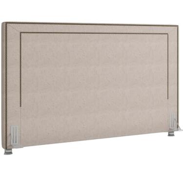 Imagem de Cabeceira Cama Box Casal 140 cm P05 Berlim Linho Cru - Lyam Decor