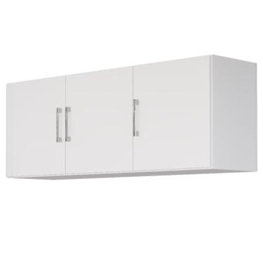 Imagem de Armário de Cozinha Multiuso 120 cm com Duas Portas – Organizador de Utensílios e Louças (Branco)