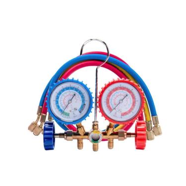 Imagem de Kit Manifold com Visor e Jogo de Mangueira 90cm Dugold DG5MF-SPLITF