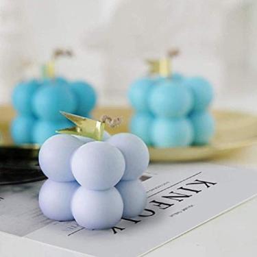 Imagem de ZJchao Molde de Vela de Cubo de Bolha, Conjunto de Molde de Silicone de Grau Alimentício de 15 Peças para Velas de Sabão de Resina DIY, Com Material Macio Não Pegajoso para (de silicone de Rubik)