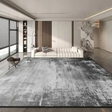 Imagem de Tapete abstrato grande para sala de estar, decoração minimalista, tapete macio para quarto, sala de estar, tapete dobrável para chão (6,5x9,8 pés (200x300 cm)/CX011-Flannel-8)