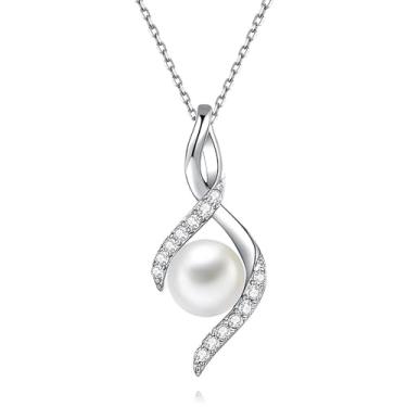 Imagem de Colar com pingente encantador gracioso para casamento, joias delicadas de noivado, 40cm 5cm, Metal, Pérola sintética