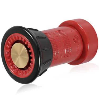 Imagem de Happy Tree Bocal de mangueira de incêndio NPSH de 3,8 cm de policarbonato pulverizador jato de neblina industrial bombeiro 3,8 cm bocal 75 gpm equipamento de fogo FHSN02