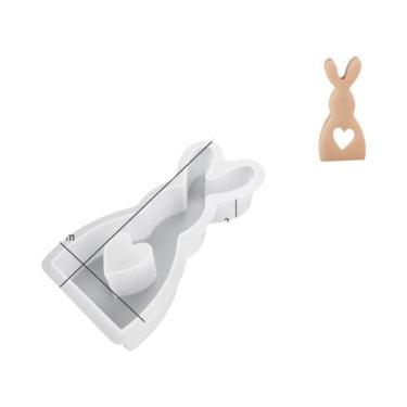 Imagem de Molde De Silicone Para Vela De Coelho Da Páscoa DIY, Artesanato Em Sab
