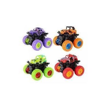 Imagem de Kit 4 Carrinhos Amortecedor Big Monster Truck Hip Hop 4x4 - ts honey