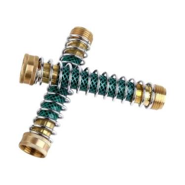 Imagem de Conector De Mangueira De Jardim Em Latão Tipo Y De 3/4 Polegadas Com 2