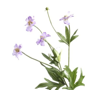 Imagem de Flores artificiais para decoração, crisântemo pequeno, flores artificiais, sala de estar, mesa de café, mesa de jantar, vaso de flores falsas, arranjo de flores, plantas e flores artificiais (A)