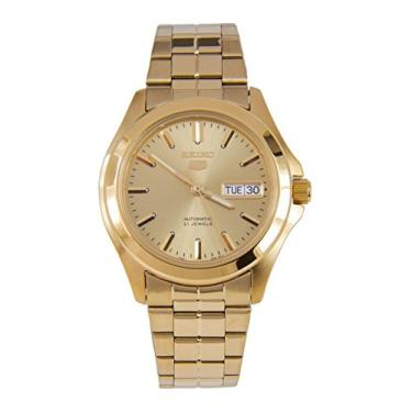 Imagem de SEIKO Relógio masculino SNKK98K1 com mostrador dourado automático 5