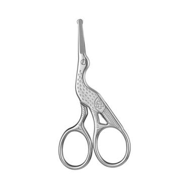 Imagem de Tesoura Profissional De Aço Inoxidável Para Aparar Pelos Faciais, Bigo