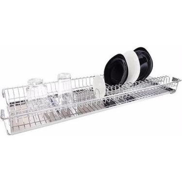 Imagem de Escorredor De Pratos Embutir Fixo - 57cm Aço Inox Jomer 3070, Inox