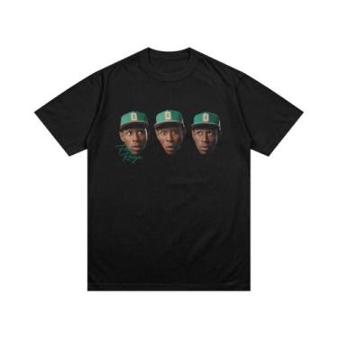 Imagem de Camiseta Feminina De Verão Retro Tyler the Creator Cactus Jack Hip Hop