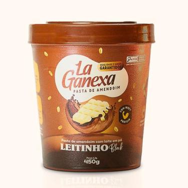 Imagem de PASTA DE AMENDOIM LEITINHO BLACK 450g - La Ganexa