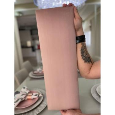 Imagem de Cabeceira Alta Modular Estofada 120x20cm até o Chão para Cama Box Solteiro Casal Queen King | Vários Tamanhos e Cores(Rosa,KING10 PLACAS)