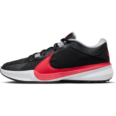 Imagem de NIKE Zoom Freak 5 Tênis de basquete masculino, Black University Red Pure Platinum, 11.5 UK