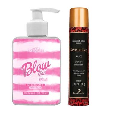 Imagem de Desodorante Intimo Feminino Cheiroso e Gel Blow Girl Rosa