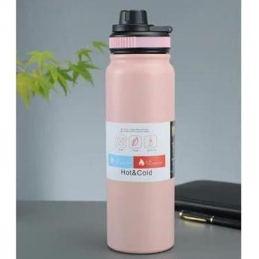 Imagem de Garrafa Térmica Inoxidável 1L Conserva Bebida Quente ou Fria 070 - NEH