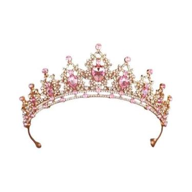 Imagem de Tiaras E Coroas De Cristal Barroco Para Mulheres, Acessórios De Cabelo
