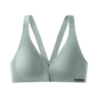 Imagem de Sutiã Esportivo plus Size De Verão Com Fecho Frontal Ajustável E Costa