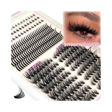 Imagem de Cílios Postiços Em Cachos 30D-200D Com Ponta Curvada E Efeito Fada - H