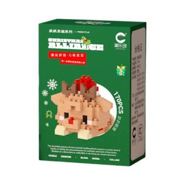 Imagem de Conjunto De Blocos De Montar De Natal HUIQIBAO MOC: Alce, Veado, Papai