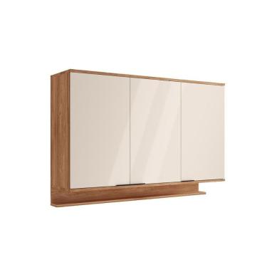 Imagem de Armário De Cozinha Modulado Alpha 2501 C- 3 Portas 120cm Freijo-off White - Carraro