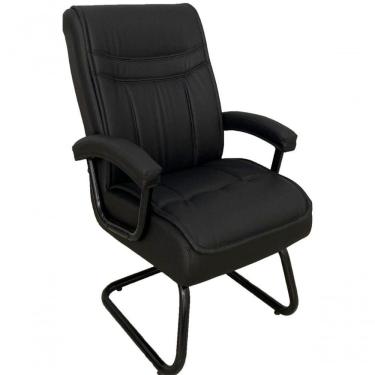 Imagem de Cadeira Interlocutor Para Escritório Com Mola Ensacada Preto