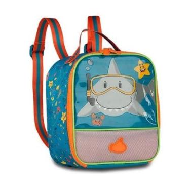 Imagem de Lancheira Escolar Infantil Tubarão Bolsa Térmica Crianças-Masculino