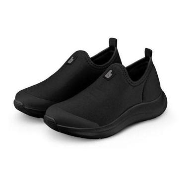 Imagem de Tênis Infantil Bibi Action Preto Sem Cadarço Unissex Fisioflex -, Pret