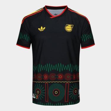 Imagem de Camisa Seleção Jamaica Away Jogador 2026 s/n Adidas Masculina, Preto, 