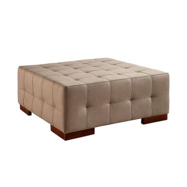 Imagem de Puff para Sala de Estar Linho Karen Marrom