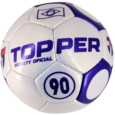 Imagem de Bola De Futebol Society Topper 90 Oficial Costurada à Mão-Masculino
