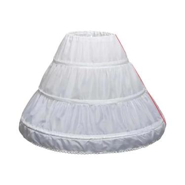 Imagem de Saia De Tule Infantil Com Flores Para Cosplay, Vestido De Festa, Jupon