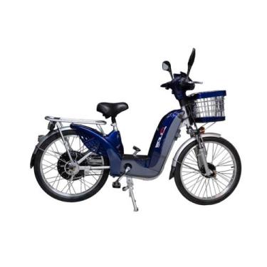 Imagem de Bicicleta Bike Elétrica Duos 800w Confortável Para Adultos, Azul