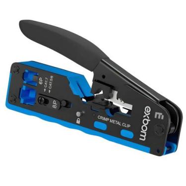 Imagem de Alicate de Crimpagem Profissional Multifuncional EF-Exbom CAT7 EZ cabo