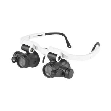 Imagem de Lupa de Reparação de Joias 2XLED com Suporte para Cabeça Ajustável, Le