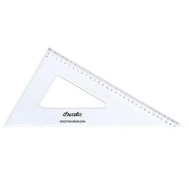 Imagem de Esquadro Acrílico Trident 60 32cm Com Escala 1632