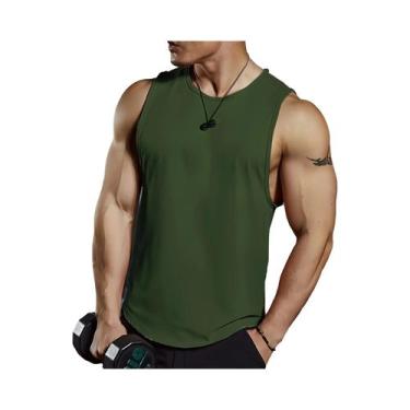 Imagem de Regata Esportiva Masculina De Secagem Rápida Sem Mangas Para Corrida, 