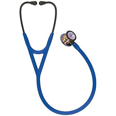 Imagem de Estetoscópio Littmann Cardiology Iv - Azul Marinho Com Rainbow Alto Polimento E Conecto...