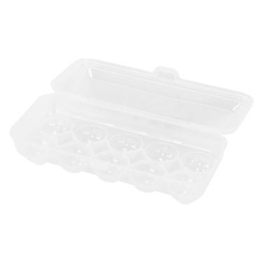 Imagem de Organizador para Ovos de Plástico com Tampa para 10 Ovos Geladeira para Armazenar e Proteger Alimentos em Polipropileno