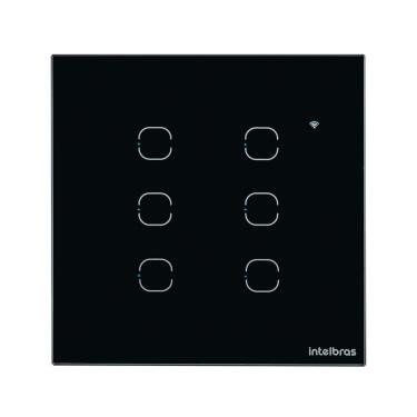 Imagem de Interruptor Smart Wi-Fi Touch EWS 1006 485002 com 6 Teclas e Controle Via Aplicativo Pr...