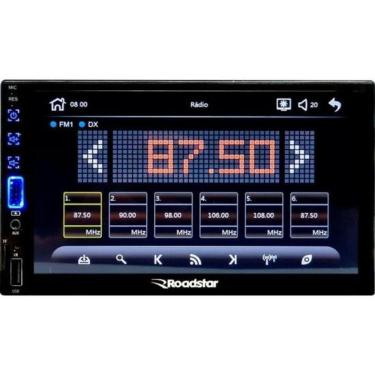 Imagem de Multimídia Automotiva RS506BR 7 Full Touch com Bluetooth, Espelhamento Via Cabo e Entra...