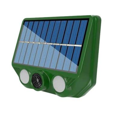 Imagem de Repelente Ultrassônico Solar Para Animais, Sensor De Pragas Para Cães,