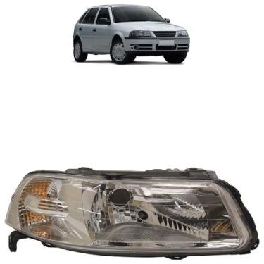 Imagem de Farol Dianteiro Gol G3 1999 2000 2001 2002 2003 2004 2005 Máscara Crom