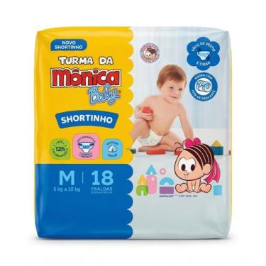 Imagem de Fralda Turma da Mônica Baby Shortinho Tam M 18 Unidades