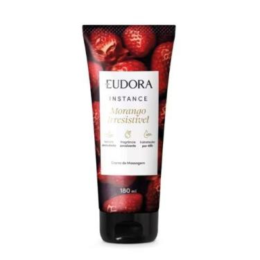 Imagem de Creme de Massagem Instance Morango Irresistível Eudora 180ml
